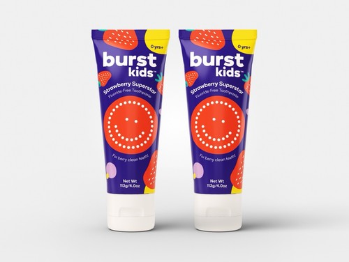 Burst fluoride free strawberry - fluoride,