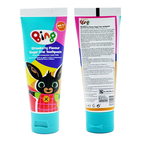 Bing sugar free toothpaste - bing, for