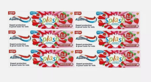 6xaquafresh kids splash - kids,